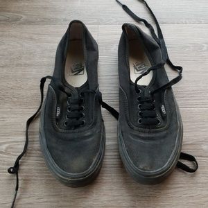 Women's All Black Low Top Vans